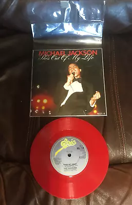 Michael Jackson RED 45 Vinyl Record  She's Out Of My Life   UK • $19.99