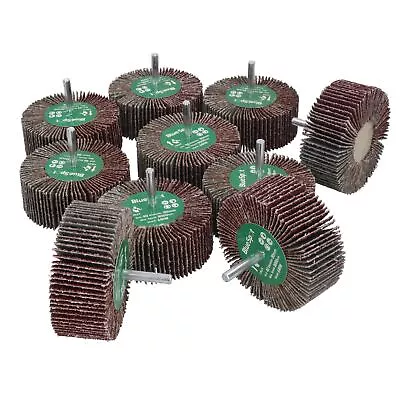 £84.55 • Buy Flap Wheel Disc Abrasive Sanding Pads 6mm Shank 25mm – 80mm 40 – 120 Grit