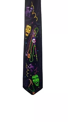 A. Rogers Mardi Gras Beads Masks 1997 Neck Tie Carnival New Orleans Fat Tuesday • $15.98