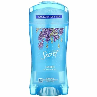 £18.07 • Buy Secret, 48 Hr Clear Gel Deodorant, Lavender, 2.6 Oz