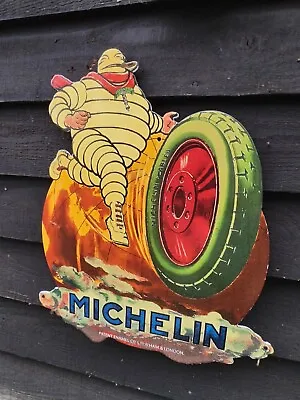 Michelin Enamel Sign Michelin Sign Tyre Tire Porcelain Sign Garage Sign  • £125