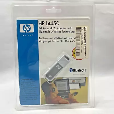 HP Bt450 Printer And PC Adapter With Bluetooth Wireless Technology Q6398A V2.0 • $72.85