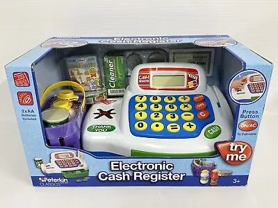 Childrens Electronic Toy Cash Register Till & Accessories Ideal Birthday Gift • £18.99