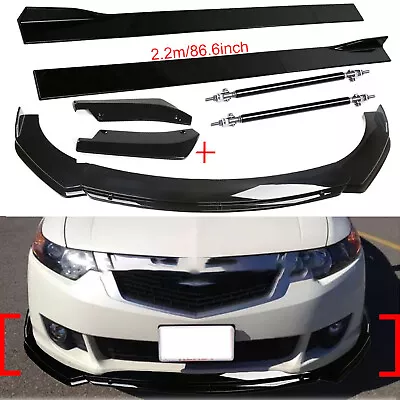 For Acura TSX 2009-2014 Front Bumper Lip Spoiler Splitter+Side Skirts+Rear Lip • $99.99