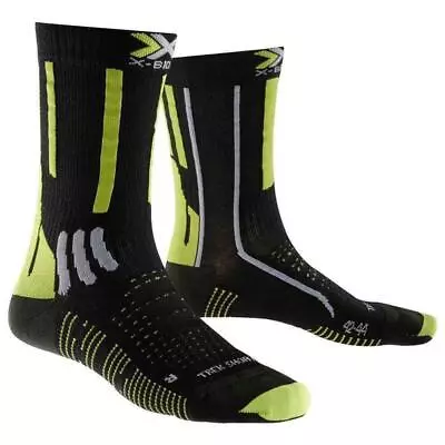 X-Bionic Socks Effector Trekking Short Man Black/green Size 35/38 • £5.69