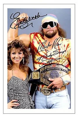 MISS ELIZABETH & MACHO MAN RANDY SAVAGE Signed PHOTO Print WWE WRESTLING  • $4.72