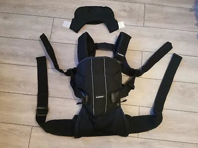 Baby Bjorn Baby Carrier One Black Cotton Mix 0-3 Years 3.5-15kg • £35