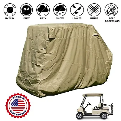 4 Passenger (Short Roof 58 L) Seater Golf Cart Storage Cover EZGO Club Car Taupe • $59.99