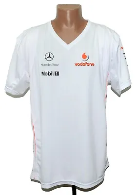 Formula 1 Vodafone Mclaren Mercedes Shirt Jersey Hamilton Era Size Xxl Adult • $35.99