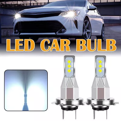 2x H7 LED Headlight Bulb Kit High Low Beam 110W 10000LM Super Bright 6000K White • $18.82