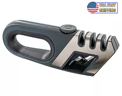 4 In 1 Adjustable Knife Sharpener Kitchen Blade & Scissors Sharpener - Handheld • $18.95