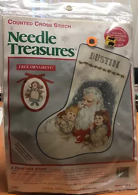 Vintage Needle Treasures 02910 A Christmas Story Santa Cross Stitch Stocking Kit • $39.98