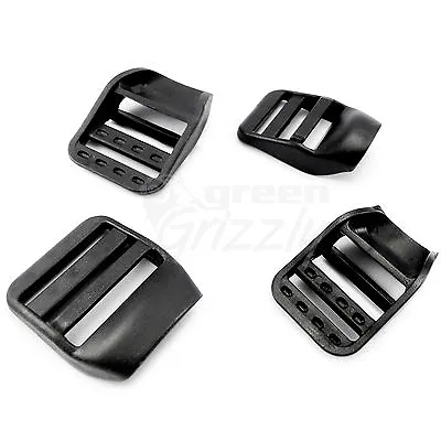 Plastic Black Adjuster Ladder Lock Clip Buckles For 20 Or 26 Mm Webbing • £3