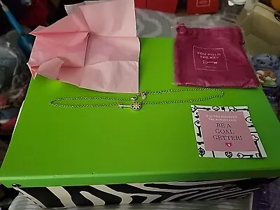 Designer Necklace Rhinestone Gold Tone Mary Kay Collection Key With Star New • $17.99