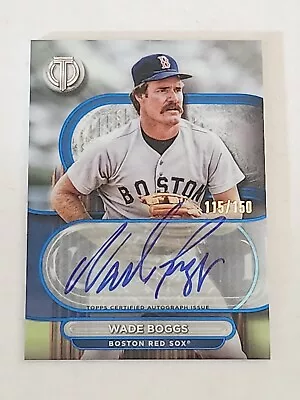 Wade Boggs 2024 Topps Tribute Auto 115/150 Boston Red Sox 🔥 • $21.75