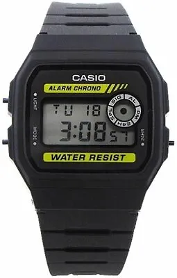 Casio Multi-Function Black Dial Rubber Men's Digital Display Watch F-94WA-9DG • $25.11