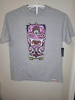 NWT RARE Men's Diamond Supply Co GRAPHIC Gray T Shirt Sz XL Purple Monster XL114 • $50