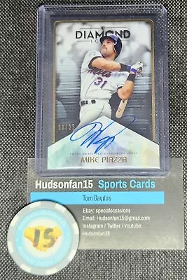 Mike Piazza 2023 Topps Diamond Icons #AC-MPI Auto 8/25 New York Mets • $97.99