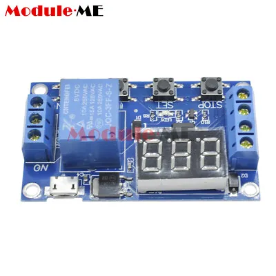 £3.23 • Buy Digital LED Trigger Delay Cycle Timer Control Switch Relay Module Micro USB DC5V