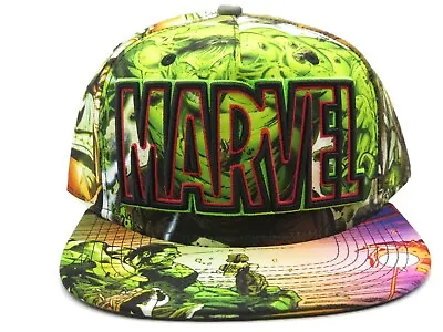 Marvel Comics Bioworld Hulk Green Snapback Hat • $29.99