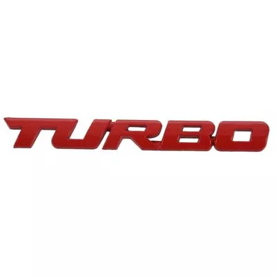 TURBO Universal Car Motorcycle Auto 3D Metal Emblem Badge Decal Sticker R6F6 • $12.71