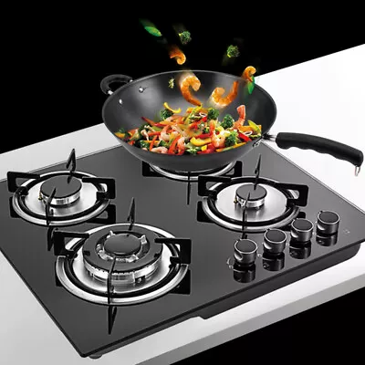 23 Inch 4 Burners Gas Stove Kitchen Propane Gas Cooktop Tempered Glass Stove • $157.70