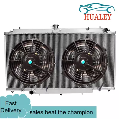 For 3ROW Nissan PATROL GU Y61 TD42 2.8/3.0/4.2L TURBO DIESEL MT Alu Radiator+Fan • $228