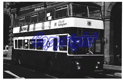 Nottingham (Daimler Fleetline HTO 123D) = B&W Photo • £1