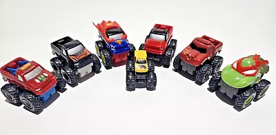 Hot Wheels Monster Jam Mini Micro Speed Demons Trucks Pull Back Car Lot Of 7 • $20