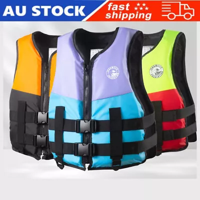  Life Jacket Buoyancy Vest Boating Kayak Safety Aid Adults Swimming Life Vest AU • $27.37