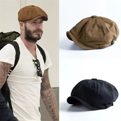 £10.82 • Buy Baker Boy Hat Mens Newsboy Flat Cap Peaky Blinders  Pannel Tweed Wool Gatsby