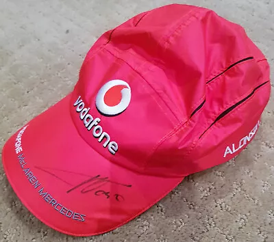 VODAFONE MCLAREN MERCEDES Cap SIGNED By FERNANDO ALONSO! • $107.65