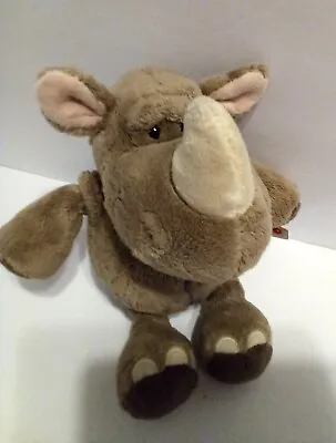 NICI Germany Rare 8  Gray Rhino Plush Beaded Eyes. Pre-owned  • $15