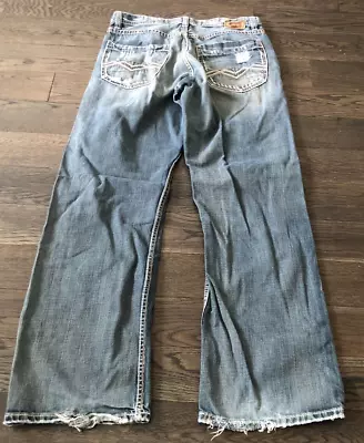 AWESOME Retro Distressed MENS BKE MARHALL Straight Jeans Size 32x32 • $29.95