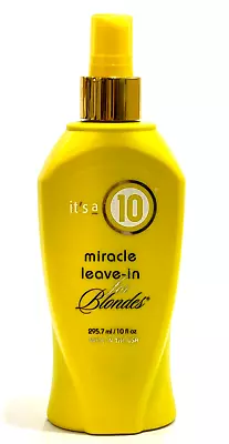 It S A 10 Miracle Leave-in FOR BLONDES 10oz ( Pack Of 1 ) AUTHENTIC Made In USA • $21.97