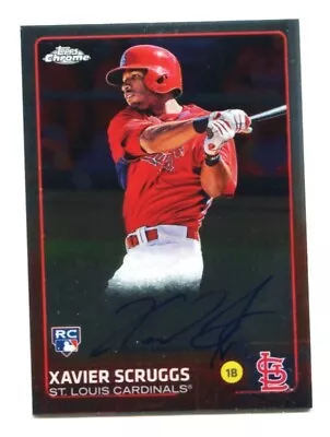 2015 Topps Chrome Xavier Scruggs Auto Rookie Card #ARXS St. Louis Cardinals • $5.99