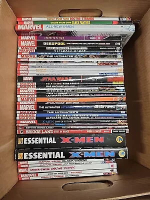 40 GRAPHIC NOVEL LOT MARVEL COMICS Ultimates Star Wars X-MEN Spider Man Deadpool • $130