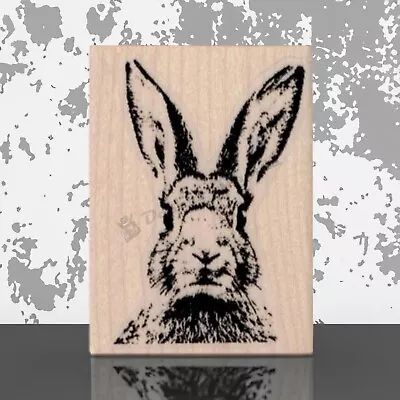 Mounted Rubber Stamp Rabbit Head Rabbit Stamp Bunny Stamps Easter Bunny • $8.25