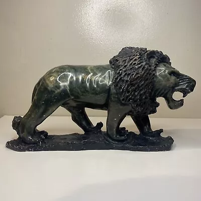 Vintage Super Heavy Lion Sculpture 15'' L. X 5'' W. X 8.5'' H. Marble/Stone • $650
