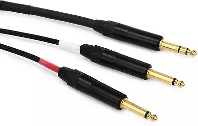 Mogami Gold Insert TS Cable - 1/4  TRS Male To Dual 1/4  TS Male - 6' • $79.95