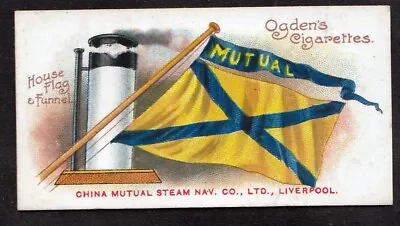 1906 Steamship Lines Flag Card CHINA MUTUAL STEAM NAVIGATION CO. Liverpool • $6.95