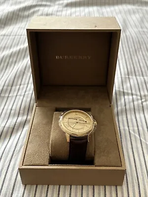 Burberry The Classic Round Automatic Brown Leather Strap • $1800