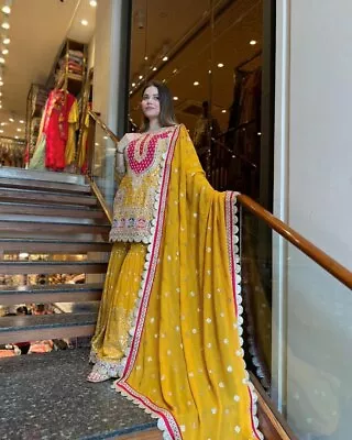 Wedding Indian Suit Salwar Kameez Wear Party Designer Pakistani Dress Bollywood • $47.99