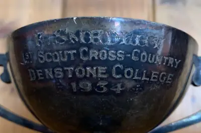 1934 Denstone College Vintage Silver Plate Trophy Trophies Loving Cup • $37.88