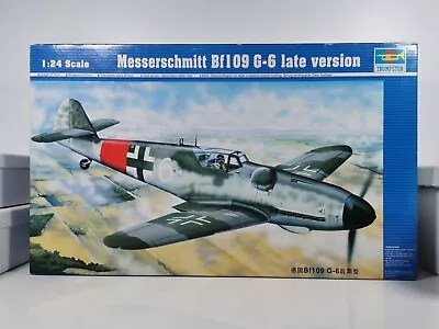 Messerschmitt Bf109 G-6 Late Version Trumpeter 02408 Kit 1/24 Sealed Inside • $58.25