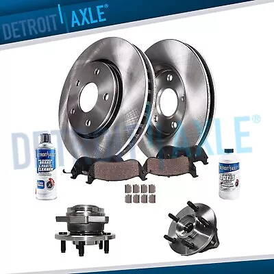 Front Brake Rotors + Ceramic Pads Wheel Hub Bearing For 2002-2005 Jeep Liberty • $184.84