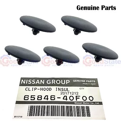 GENUINE Nissan Pathfinder R51M R52 WD21 Bonnet Hood Insulator Clip X 5 • $22.36