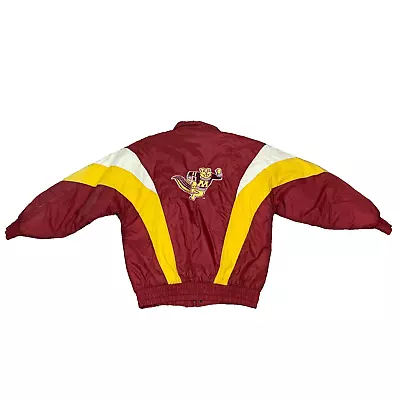 Vintage Minnesota Gophers Jacket Mens Large Maroon Yellow Chalk Line NCAA • $58.55