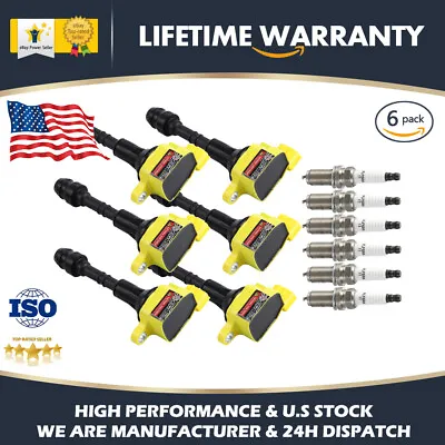 Ignition Coils And Spark Plugs For Nissan Frontier V6 4.0L UF349 C1406 6Pack • $96.39