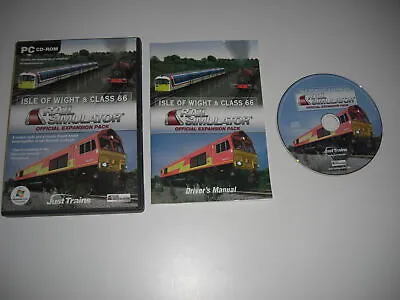 ISLE OF WIGHT & CLASS 66 Pc Cd Rom Official Add-On Expansion Pack Rail Simulator • £9.99